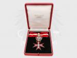Velký stříbrný čestný kříž za zásluhy o Republiku Rakousko, nákrční dekorace + originální etue