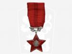 Řád Rudé hvězdy, ČSSR, č.3052, punc Ag 900, značka výrobce Zukov, původní etue
