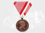 Bronzová medaile za statečnost, 8. vydání 1914-1917 F.J.I., nová vojenská stuha