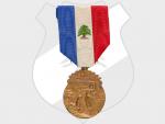 Řád za zásluhy, medaile I. třídy, pozlacené stříbro, na hraně punc Ag, 2. typ, francouzský a a rabský nápis, založen 1922