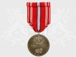 Pamětní odznak pro čs. dobrovolníky z let 1918-1919 bez monogramu OP, ražba v bílém kovu