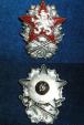 Odznak vojenské technické akademie 1945 č.022, výrobce Zukov Ag900