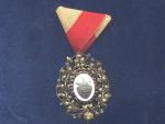 Odznak za I. místo v jízdě distanční na 40km, klub velocipedistů Jičín 1900