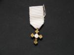 Miniatura duchovniho Řádu PIIS MERITIS, pozlaceny bronz, I.tr., vzacne