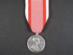 Medaile za statečnost II. třídy, Ag, novodobá průvlečná stuha, vydání 1866 - 1914