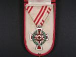Čestné vyznamenání Za zásluhy o Červený Kříž s válečnou dekorací II. tř., Ag, orig. etue
