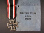 Železný kříž II. stupně 1939 + udělovací sáček