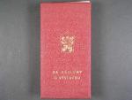 Vyznamenání - Za zásluhy o výstavbu II. vydání po roce 1960 ČSSR č.12869 + etue