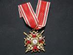 Řád sv. Stanislava, 3.tř s meči, vyrobce Eduard, pozlacený bronz