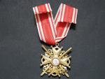 Řád sv. Stanislava, 3.tř s meči, vyrobce Eduard, pozlacený bronz