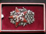 Odznak vojenské akademie 1948 č.177, výrobce Zukov Ag900