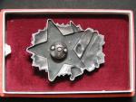 Odznak vojenské akademie 1948 č.177, výrobce Zukov Ag900