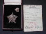 Hvězda československého partyzána + miniatura, dekret, legitimace