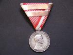 Medaile za statečnost II. třídy, Ag,vydání 1917 - 1918, nepuvodni stitky