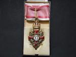 Řád Františka Josefa I., komander , značený zlacený bronz, výroba Mayer, orig. etue