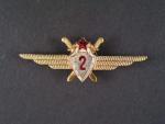 Odznak třídního specialisty letectva 1954-68. Pilot 2tř.