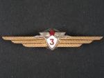 Odznak třídního specialisty letectva 1954-68. Palubní radista 3tř. č.569