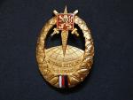 Pametní odznak bojovníku o rozhlas , pozlacena verze
