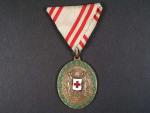 Bronzová čestná medaile za zásluhy o červený kříž s válečnou dekorací