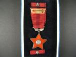 Řád Rudé hvězdy II. vydání po roce 1960 ČSSR č. 6395 + orig etue