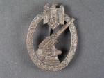 Odznak protiletadlové baterie, Wehrmacht, prohnutý, rez