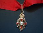 Řád Františka Josefa I., komander , značený zlacený bronz, výroba Mayer, puvodni stuha, sbirkova kvalita