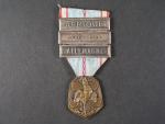 Pamětní medaile na 1939-1945 se štítky AFRIQUE, LIBÉRATION a ALLEMAGNE