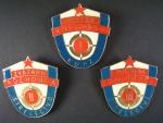 Odznaky svazarmovských rozhodčích, 60x70 mm, 3ks