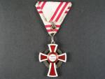 Vyznamenání za zásluhy o červený kříž, kříž II. stupně s válečnou dekorací, desetidílná VD