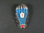 Odznak výsadkového vojska z obdobi 1965-1993 1.tř.