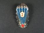 Odznak výsadkového vojska z obdobi 1965-1993 2.tř.