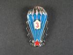 Odznak výsadkového vojska z obdobi 1965-1993 3.tř.