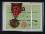 Medaile Za službu vlasti - ČSSR + etue a průkaz