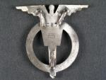 Odznak Pilot 3. třídy, číslo 8087, výrobce Zukov Praha