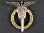 Odznak Letovoda 2. třídy, číslo 8221 výrobce Zukov Praha