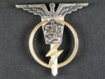 Odznak palubního radisty - operátora 3.tř. č.7362, výrobce Zukov Praha