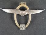 Odznak pro piloty motorového létání 1918-1939, č.56, punc Ag, výr. K.K., vzácný