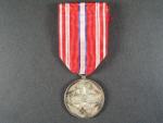 Pamětní odznak pro čs. dobrovolníky z let 1918-1919 s monogramem OP ražba v bílém kovu