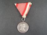 Medaile za statečnost II. třídy, Ag, původní vojenská stuha, vydání 1914 - 1917