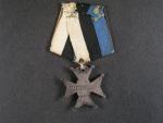 Estonsko, stříbrný kříž 3. tř. hasičské služby 1926, puncované stříbro