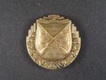 Odznak pro střelce, plný kov, období 1938-39