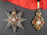 Řád Františka Josefa I., komandér s hvězdou, výrobce Gebr. Resch, hvězda VM, punc Au, v bezvadném stavu s původním závěsem a stuhou