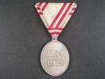 Stříbrná čestná medaile za zásluhy o červený kříž, postříbřená