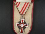 Čestné vyznamenání Za zásluhy o Červený Kříž s válečnou dekorací II. tř., Ag, orig. etue