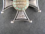 Řád Virtuti Militari, stříbrný kříž, V. tř., obobí 1919-1939 rytíř, punc Ag
