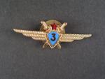 Odznak třídního specialisty letectva 1954-68. Pilot 3tř. tmavěmodrý smalt