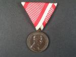 Bronzová medaile za statečnost, nová vojenská stuha, vydání 1917 - 1918