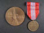Sokolovská pamětní medaile + plaketa 1943-1268