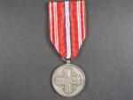 Pamětní odznak pro čs. dobrovolníky z let 1918-1919 s monogramem OP ražba ve stříbře