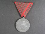 Medaile Za zranění z r. 1917 na stuze za pět zranění